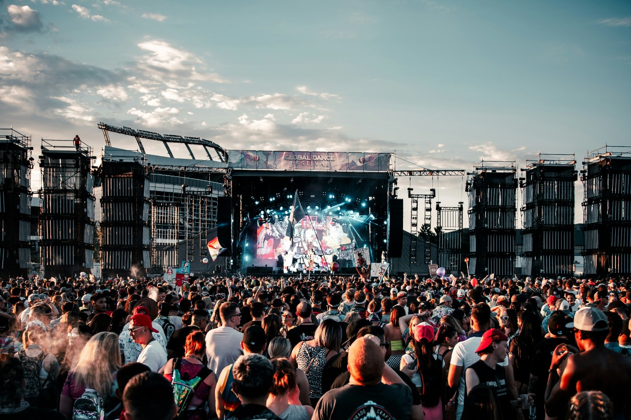 Crowd at a music festival